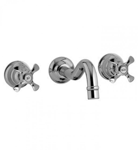 Rubinetterie Treemme bateria umywalkowa podtynkowa Nuova Retro 4152 chrom