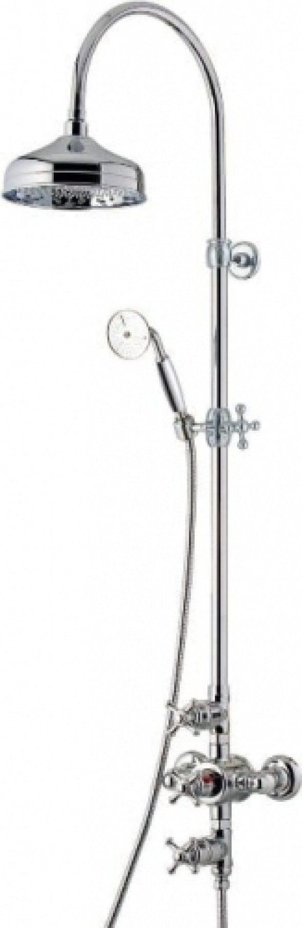 Rubinetterie Treemme natrysk kabinowy z termostatem Old Italy 4496 chrom