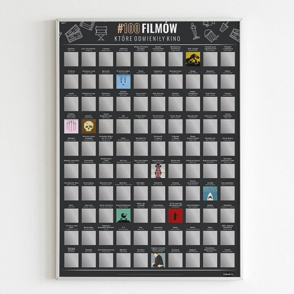 Plakat 100 filmów, które odmieniły kino