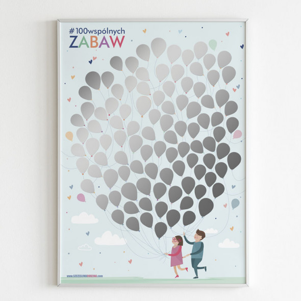 Plakat 100 wspólnych zabaw