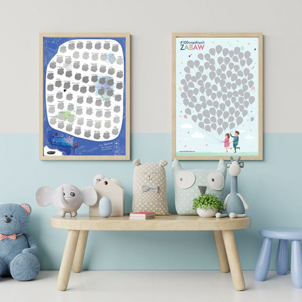 Zestaw plakatów: filmy dla dzieci i 100 wspólnych zabaw